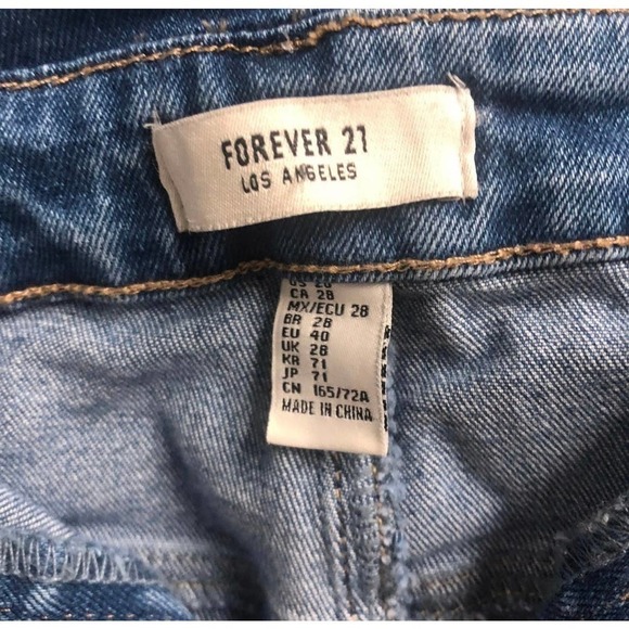 Forever 21 button fly high rise jeans size 28 - Picture 3 of 4
